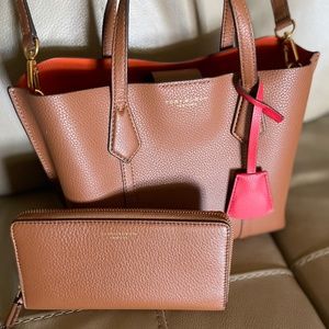 Tory Burch Perry Handbag with Wallet and Dustcover